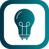 Led Bulb Vector Icon Design