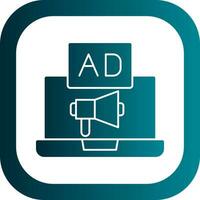 Online Advertising Vector Icon Design