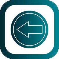 Left Arrow Vector Icon Design