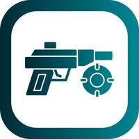 Laser Gun Vector Icon Design