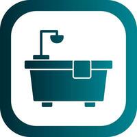 Bathtub Vector Icon Design