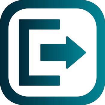 diseño de icono de vector de salida