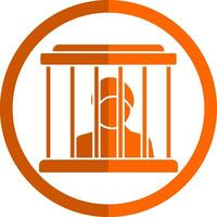diseño de icono de vector de prisionero