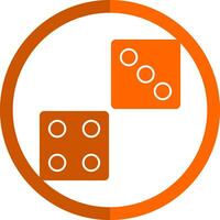 Dice Vector Icon Design