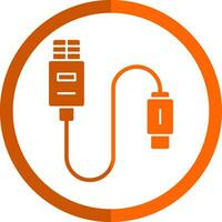 Usb Cable Vector Icon Design