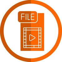 Video FIle Vector Icon Design