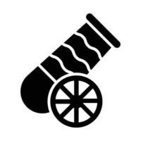 Cannon Vector Glyph Icon For Personal And Commercial Use.