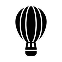 Hot Air Ballon Vector Glyph Icon For Personal And Commercial Use.