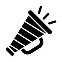 Megaphone Vector Glyph Icon For Personal And Commercial Use.