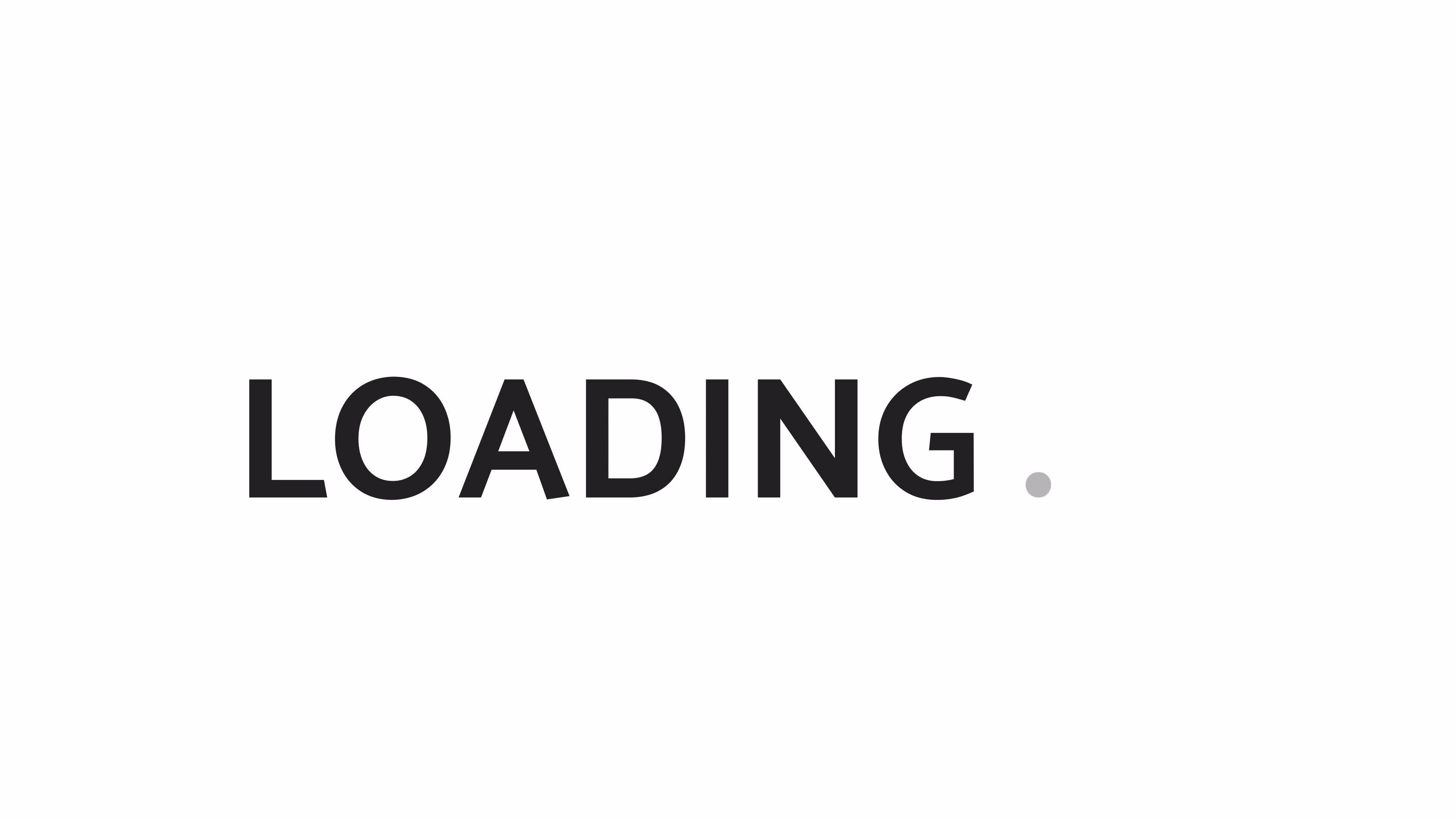 Boldface type black and white loading text animation. Catamaran Bold ...