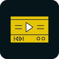 Video Player Vector Icon Design