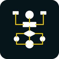 Flow Chart Vector Icon Design