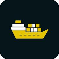 cargo barge icon logo vector illustration. large cargo ships symbol  template for graphic and web design collection 10576758 Vector Art at  Vecteezy