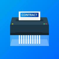 Paper cut shredder for web design. Vector illustration.