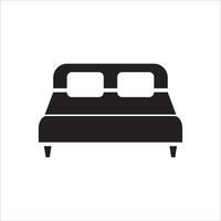 bed icon vector illustration symbol