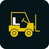 Forklift Vector Icon Design