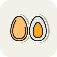 diseño de icono de vector de huevos