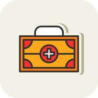 First Aid Kit Vector Icon Design