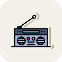 diseño de icono de vector de radio