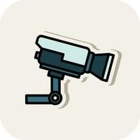 Security Camera Vector Icon Design