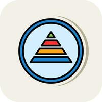 piramid vector icono diseño