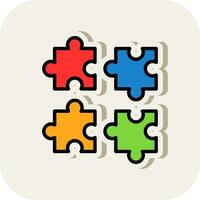 Puzzles Vector Icon Design