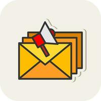 Email Marketing Vector Icon Design