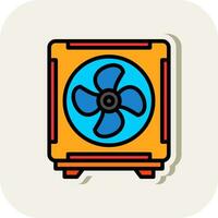 Cooling Fan Vector Icon Design