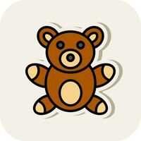 Teddy Bear Vector Icon Design