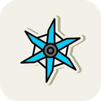 Pinwheel Vector Icon Design