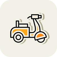 Scooter Vector Icon Design