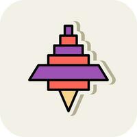 Spinning Top Vector Icon Design