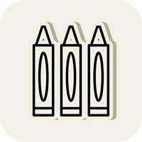 Crayons Vector Icon Design