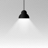 Lighting Lamp Empty Space. Vector illustration.