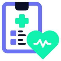 Health Data Analysis Icon vector