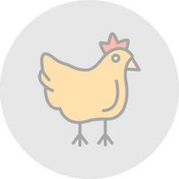 Chicken Vector Icon Design