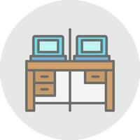 Work Space Vector Icon Design