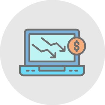 Decrease Vector Icon Design