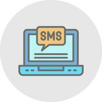 diseño de icono de vector de sms