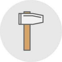 Hammer Vector Icon Design