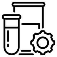 biomédico Ingenieria icono vector