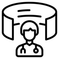 Augmented Reality in Medical Training Icon vector