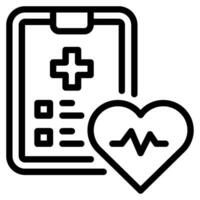 Health Data Analysis Icon vector