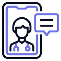 Telemedicine Icon illustration vector