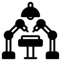 Robotics in Surgery Icon vector