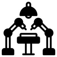 Robotics in Surgery Icon vector