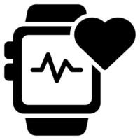 Wearable Health Tracker Icon vector