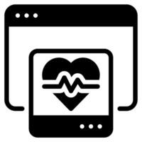 Remote Patient Monitoring Icon vector