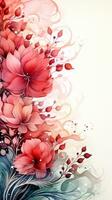pink flower decoration on white background photo