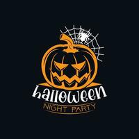 happy halloween vector typography design